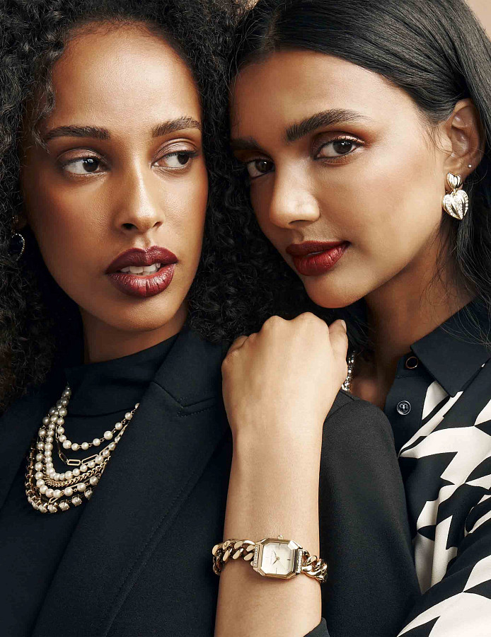 Часы Anne Klein Chain Reaction 4002CHGB — женские, золотистый