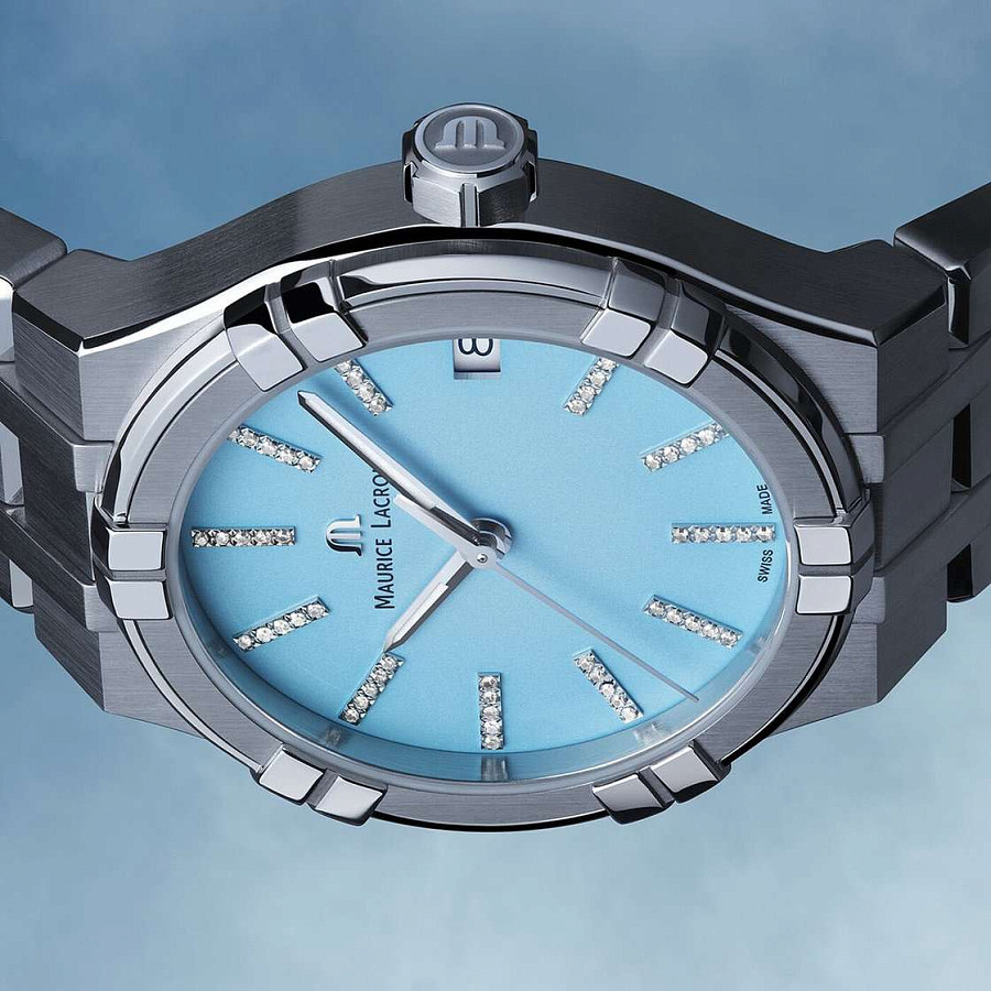 Часы Maurice Lacroix Aikon Quartz Colours Edition AI1106-SS002-450-1 — кварцевые, Швейцария, женские