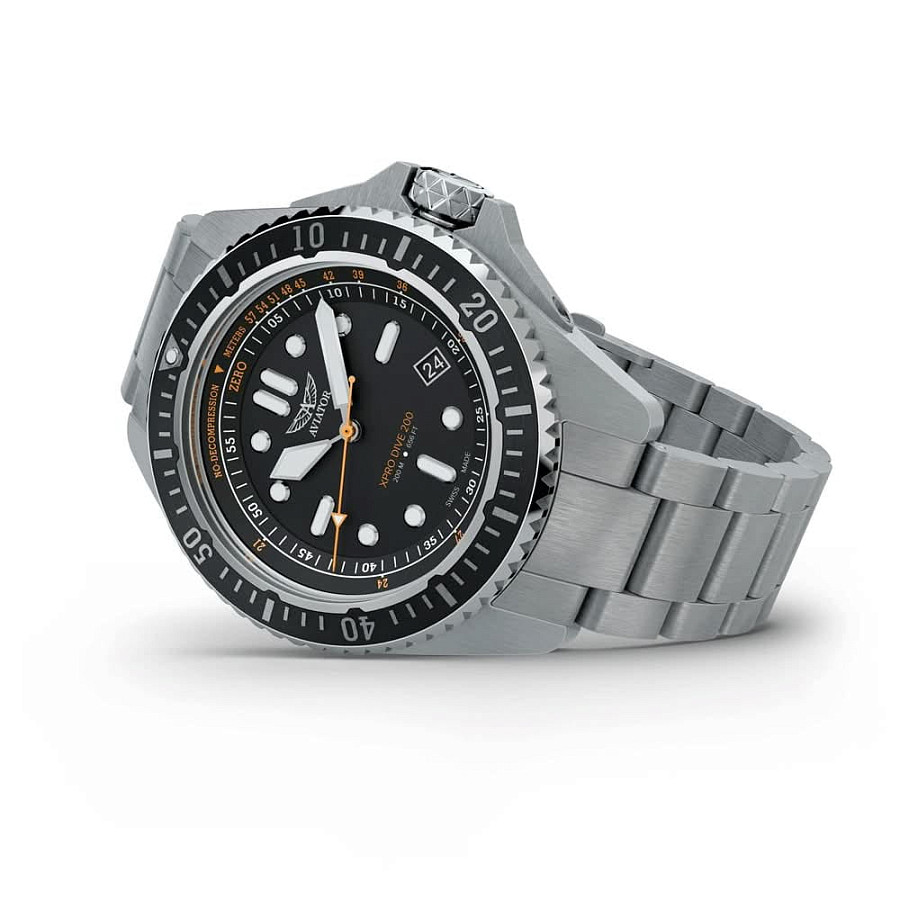 Часы Aviator Xpro Dive 200 V.1.42.0.371.5 — кварцевые, сталь металл