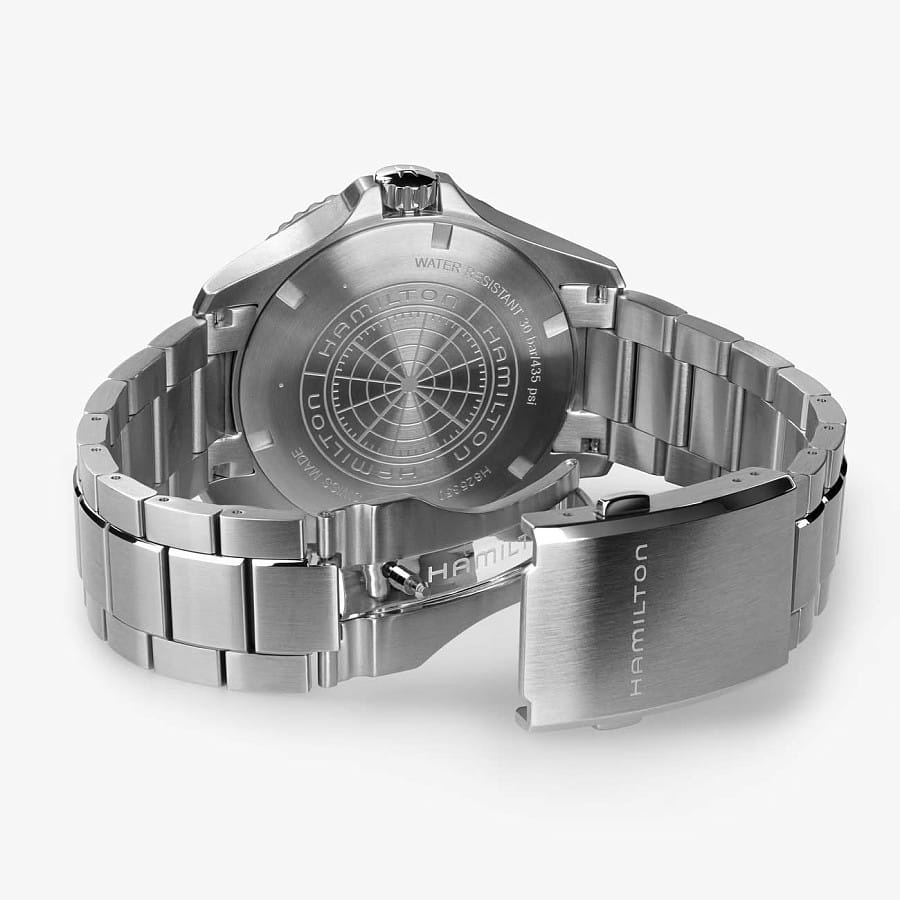 Часы Hamilton Khaki Navy Scuba Auto GMT 43mm H82535140 — нержавеющая сталь, мужские