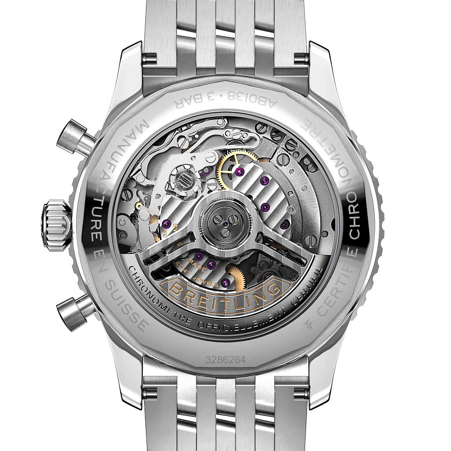 Часы Breitling Navitimer B01 Chronograph 43 AB0138241L1A1 — механические, металл сталь