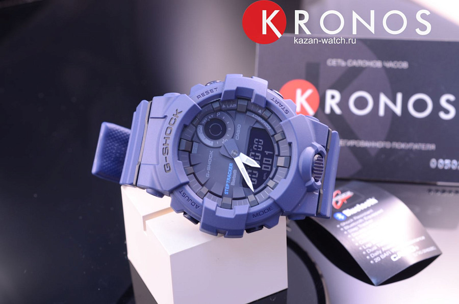 Часы Casio G-Shock GBA-800-2A — электронные, Япония, мужские