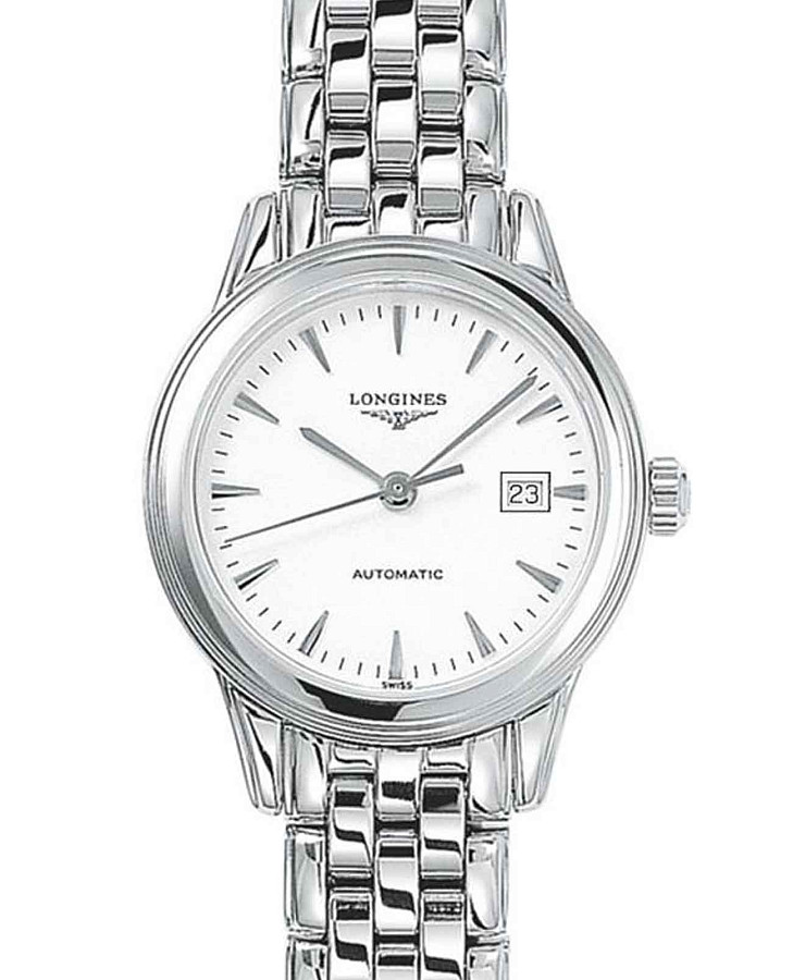 Часы Longines Flagship L4.374.4.12.6 — механические, металл сталь