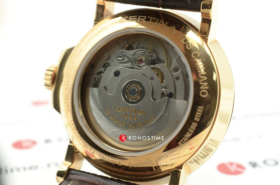 Часы Certina C017.407.36.087.00 — коричневый, сталь металл