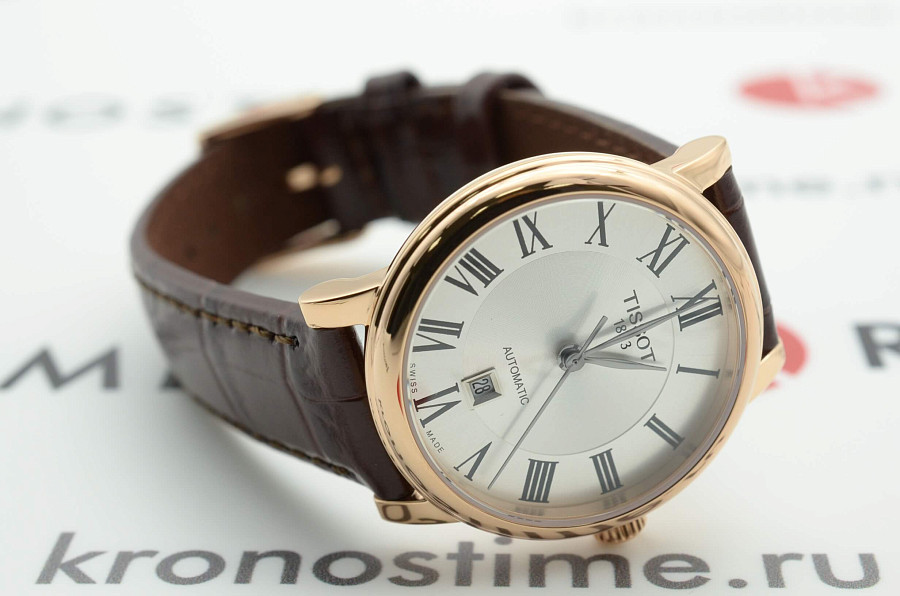 Часы Tissot Carson Premium Automatic Lady T122.207.36.033.00 — сталь металл, кожаный