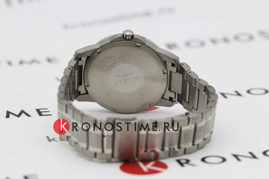 Часы Boccia Titanium Circle-Oval 3633-04 — мужские, титановый
