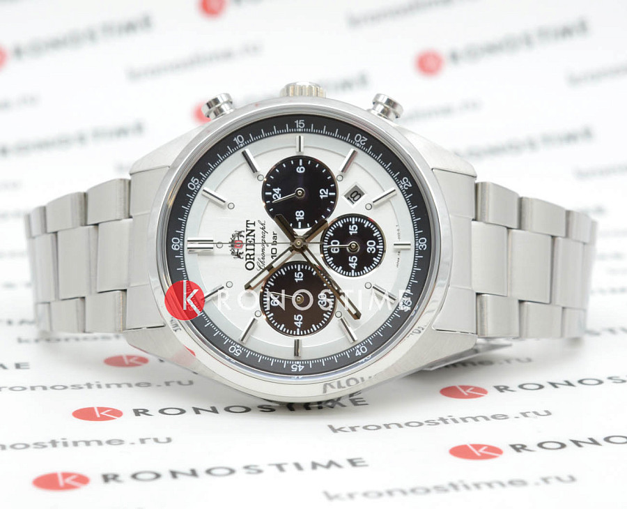 Часы Orient Chronograph WV0041TX — кварцевые, сталь металл