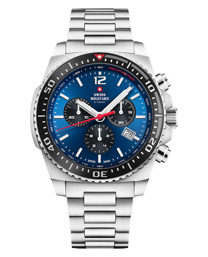 Часы Swiss Military by Chrono Sports SM34093.02 — мужские, синий