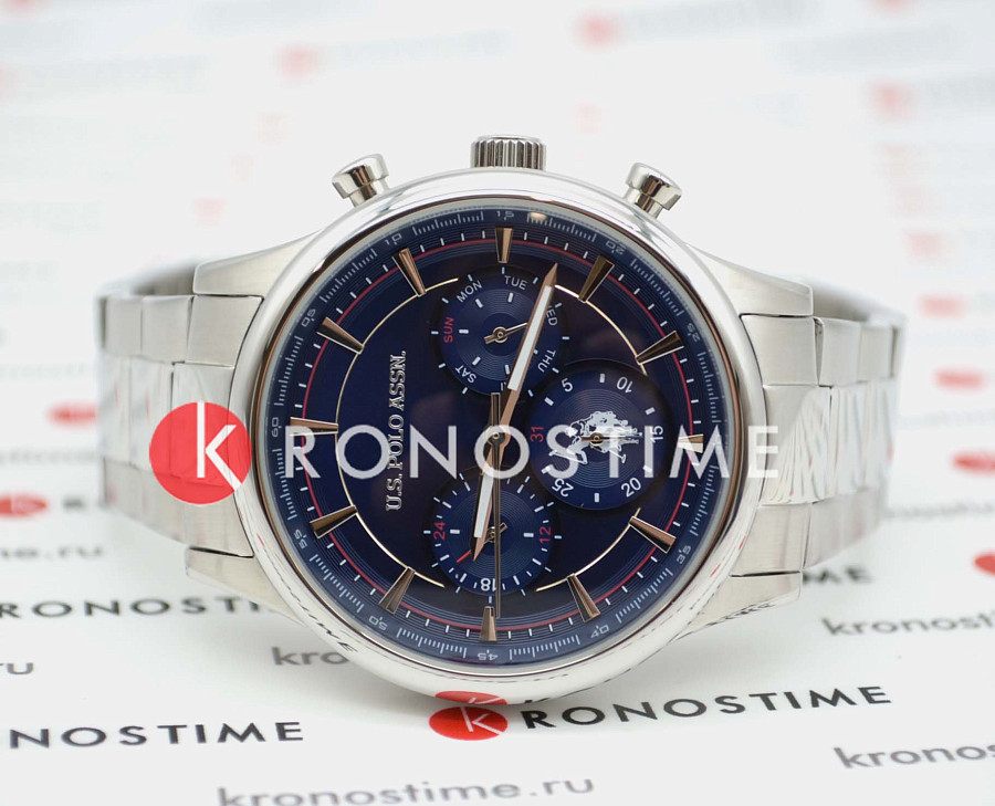 Часы U.S. Polo Assn. Crossing USPA1010-03 — нержавеющая сталь, мужские