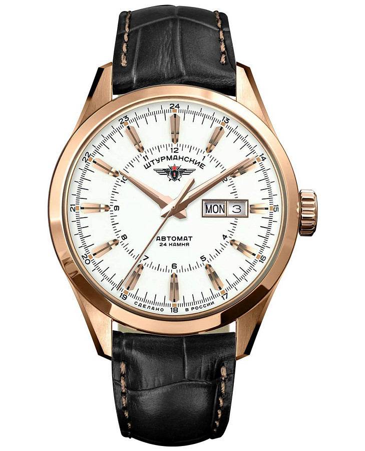 Часы Штурманские Открытый Космос Day-Date Автомат NH36/1899773 — мужские, белый