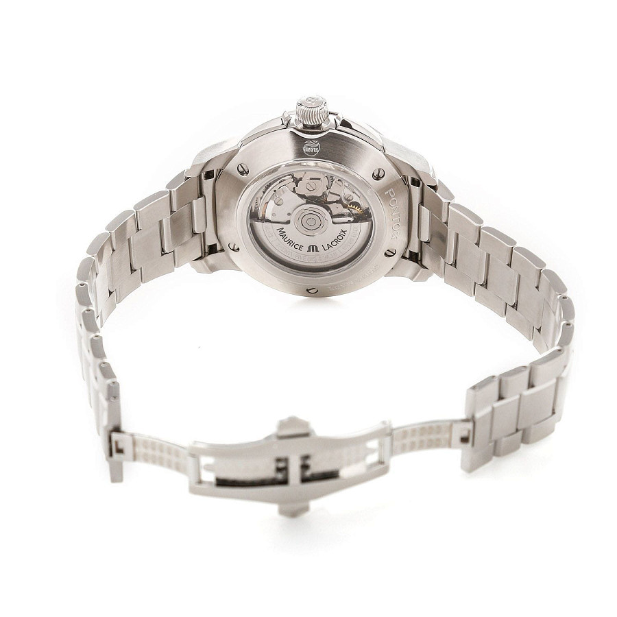 Часы Maurice Lacroix Pontos Chronograph PT6388-SS002-331-1 — мужские, нержавеющая сталь