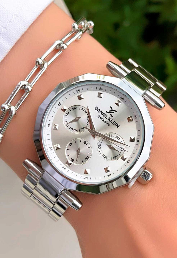 Часы Daniel Klein Exclusive DK.1.13605-1 — кварцевые, сталь металл