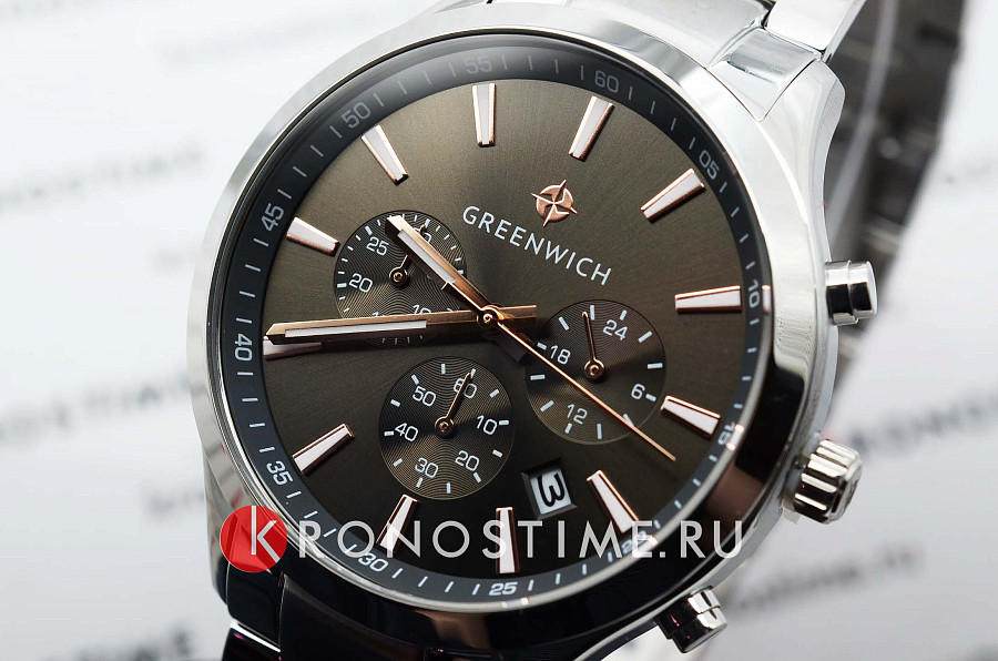 Часы Greenwich Skipper GW 043.10.34 — кварцевые, сталь металл
