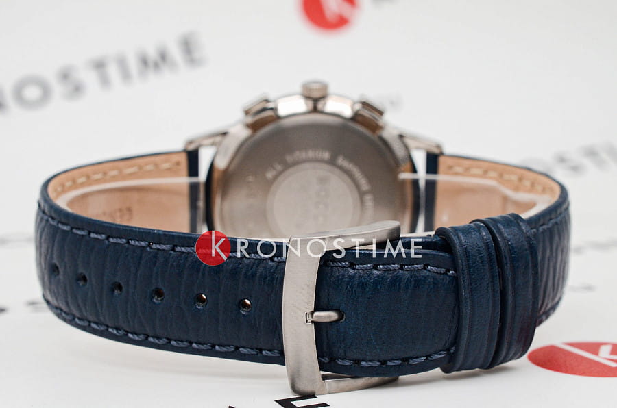 Часы Boccia Titanium Circle-Oval 3734-02 — кожаный, мужские