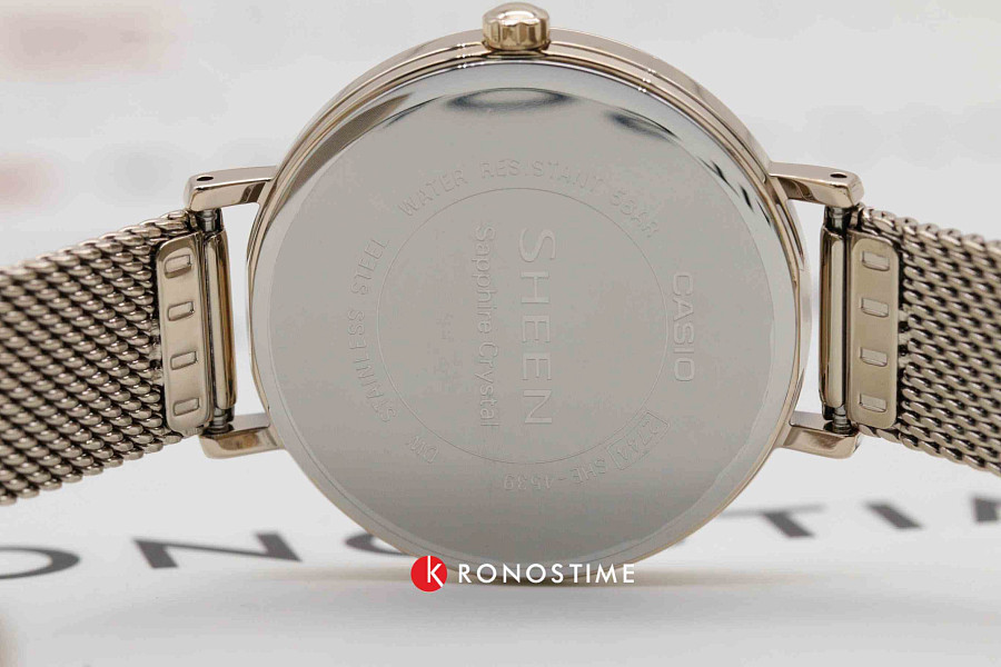 Часы Casio Sheen SHE-4539CM-4A — кварцевые, Япония, женские