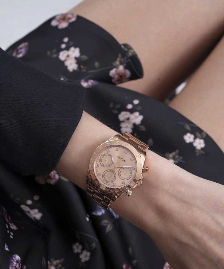 Часы Guess Ladies Jewelry GW0314L3 — женские, нержавеющая сталь с ip-покрытием
