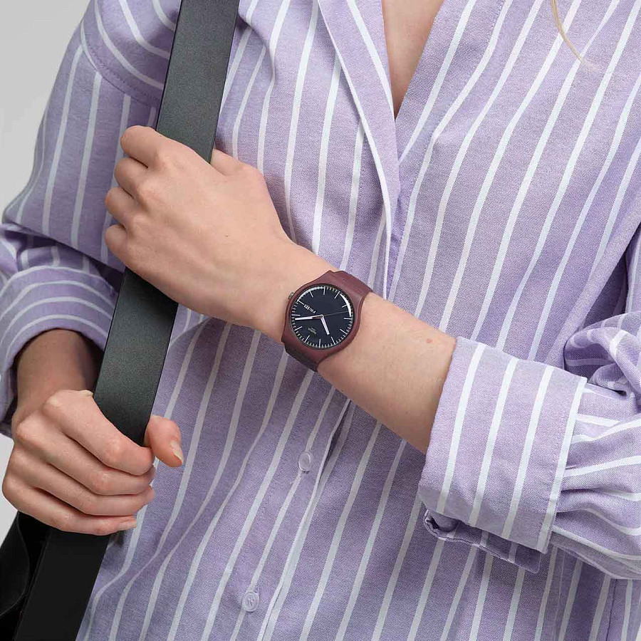 Часы Swatch New Gent Biosourced SO29R707 — биоматериал, мужские