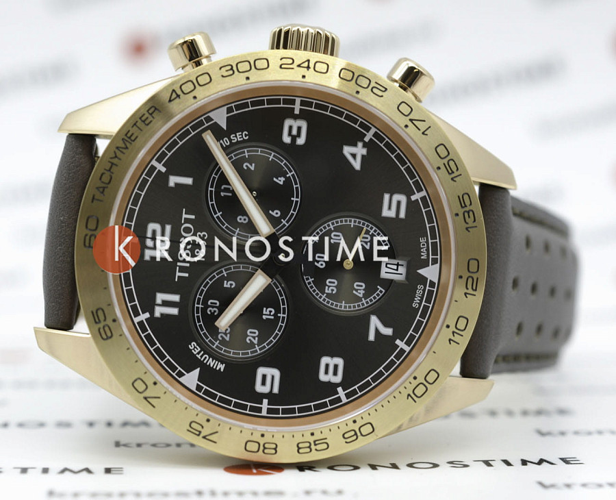Часы Tissot PRS 516 Chronograph T131.617.36.082.00 — мужские, кожаный