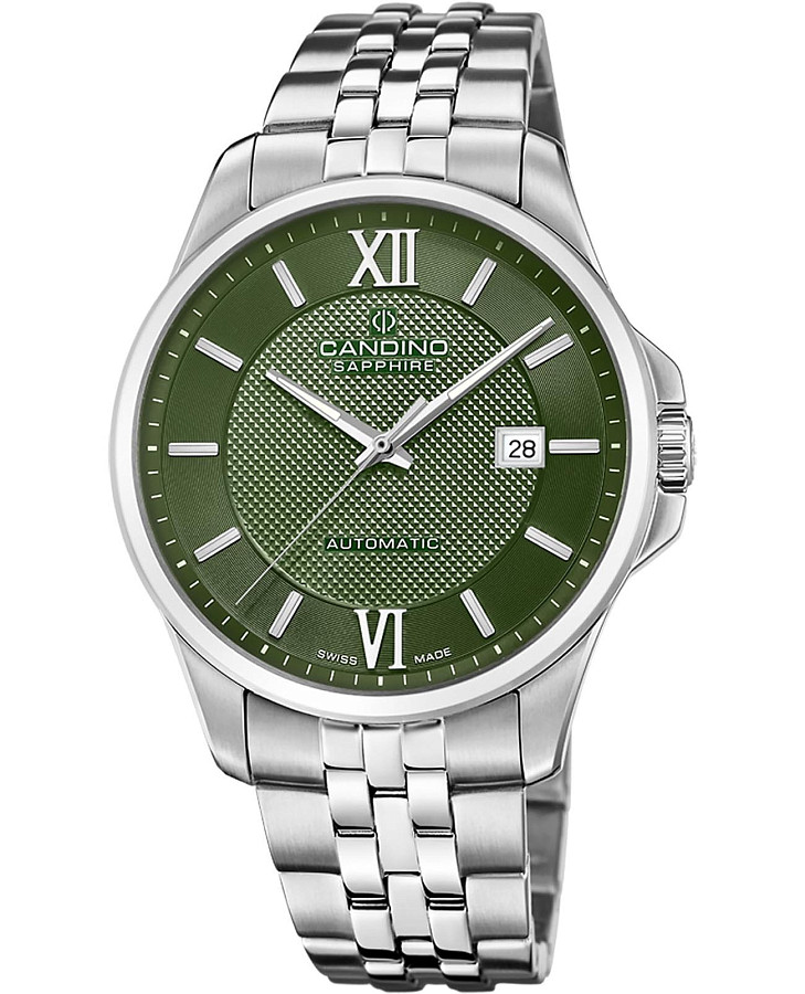 Часы Candino Automatic Gents C4768/3 — мужские, зеленый