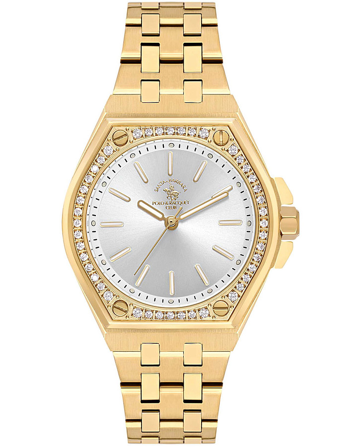 Часы Santa Barbara Polo & Racquet Club Luxury SB.1.10589-2 — женские, серебристый