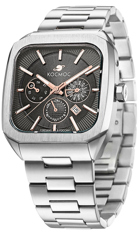 Часы Космос Марсоход II K 219.10.34 — механические, сталь металл