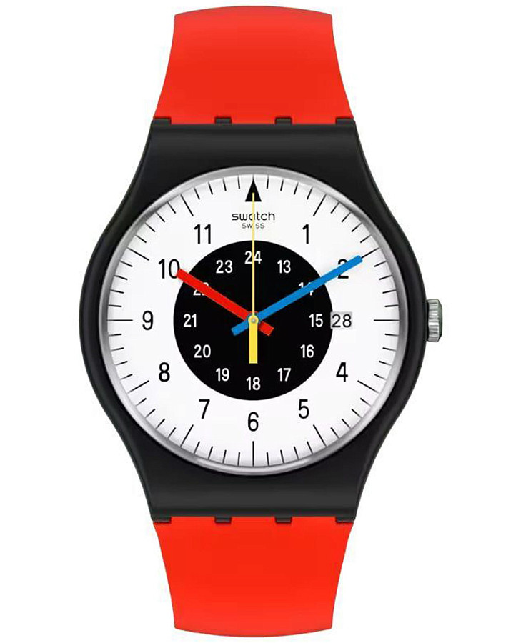Часы Swatch New Gent Bioceramic Standard SO32B401 — мужские, белый