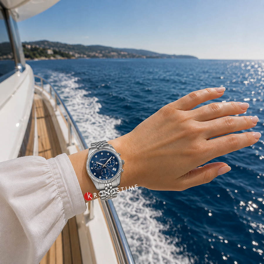 Часы Adriatica Chrono A3809.5145CH — кварцевые, Швейцария, женские