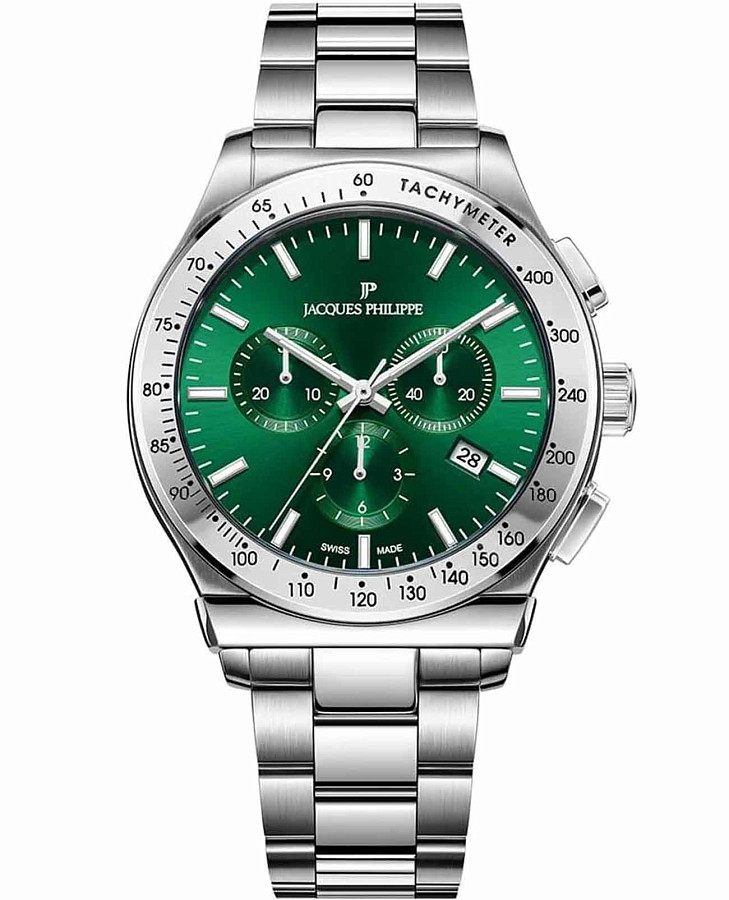 Часы Jacques Philippe Classicus JPQGC7013X6 — мужские, зеленый