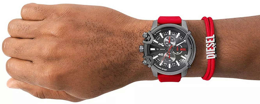 Часы Diesel Griffed DZ4673SET — кварцевые, Италия, мужские