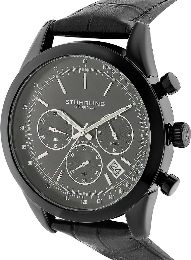 Часы Stuhrling Monaco 3975L.3 — кварцевые, сталь металл