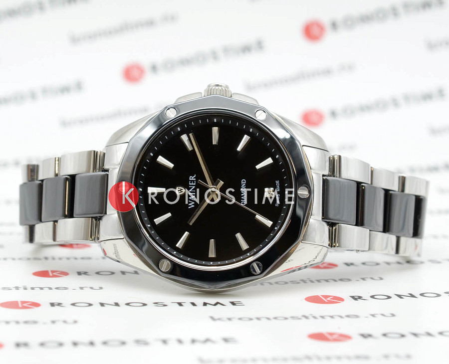 Часы Wainer Diamond WA.18050-A — кварцевые, металл сталь