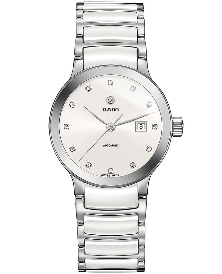 Часы Rado Centrix Automatic Diamonds R30027732 — женские, белый