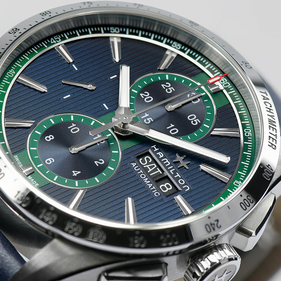 Часы Hamilton Broadway Day Date Auto Chrono H43516641 — кожаный, мужские