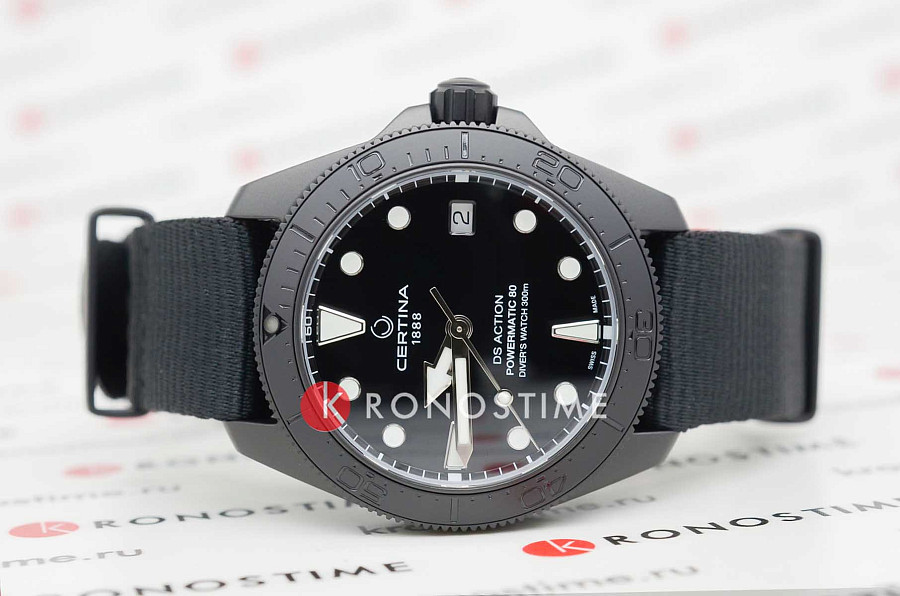 Часы Certina DS Action Diver C048.807.38.051.00 — механические, сталь металл