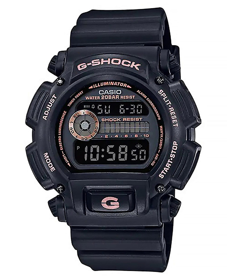 Часы Casio G-Shock DW-9052GBX-1A4DR (DW-9052GBX-1A4) — мужские, черный