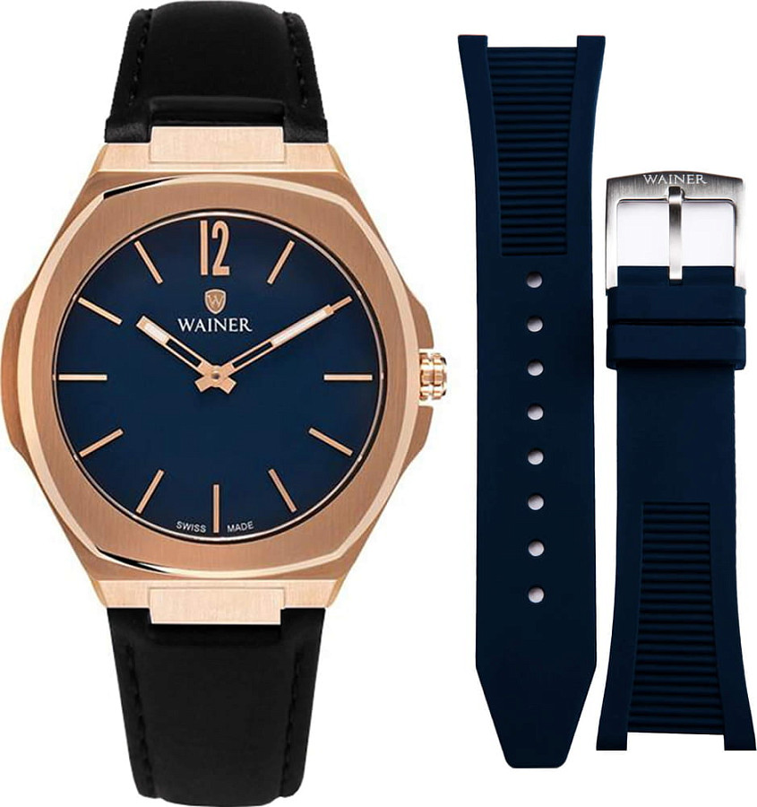 Часы Wainer Vintage WA.10120-DSET — кварцевые, сталь