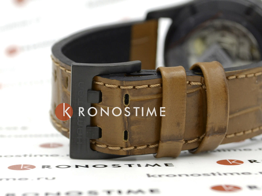 Часы Hamilton Khaki Aviation Converter H76625530 — кожаный, мужские