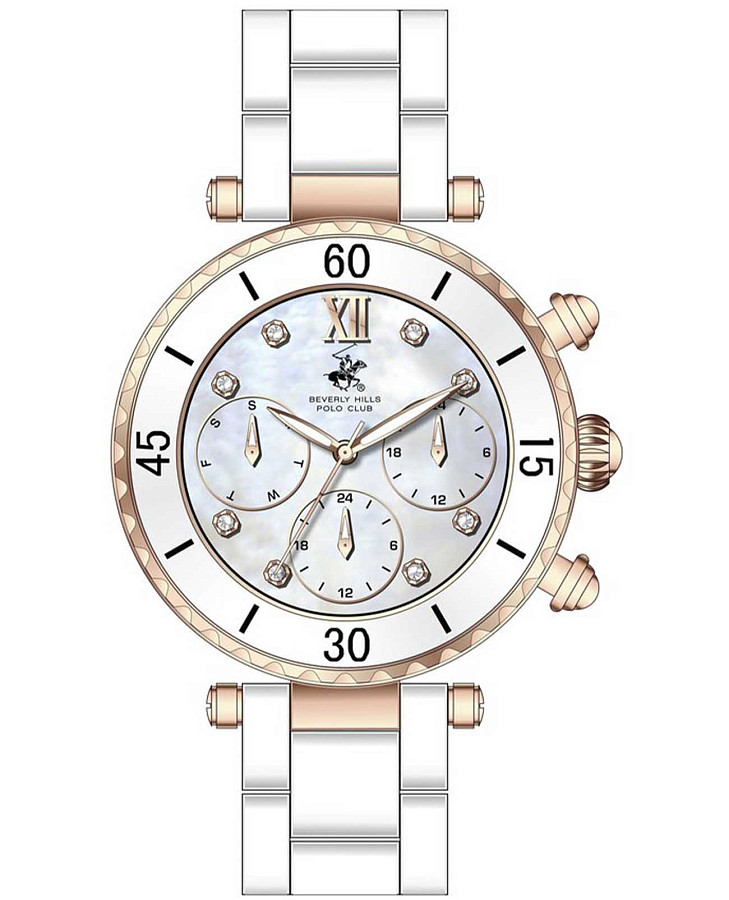 Часы Beverly Hills Polo Club BP3774X.420 — женские, белый