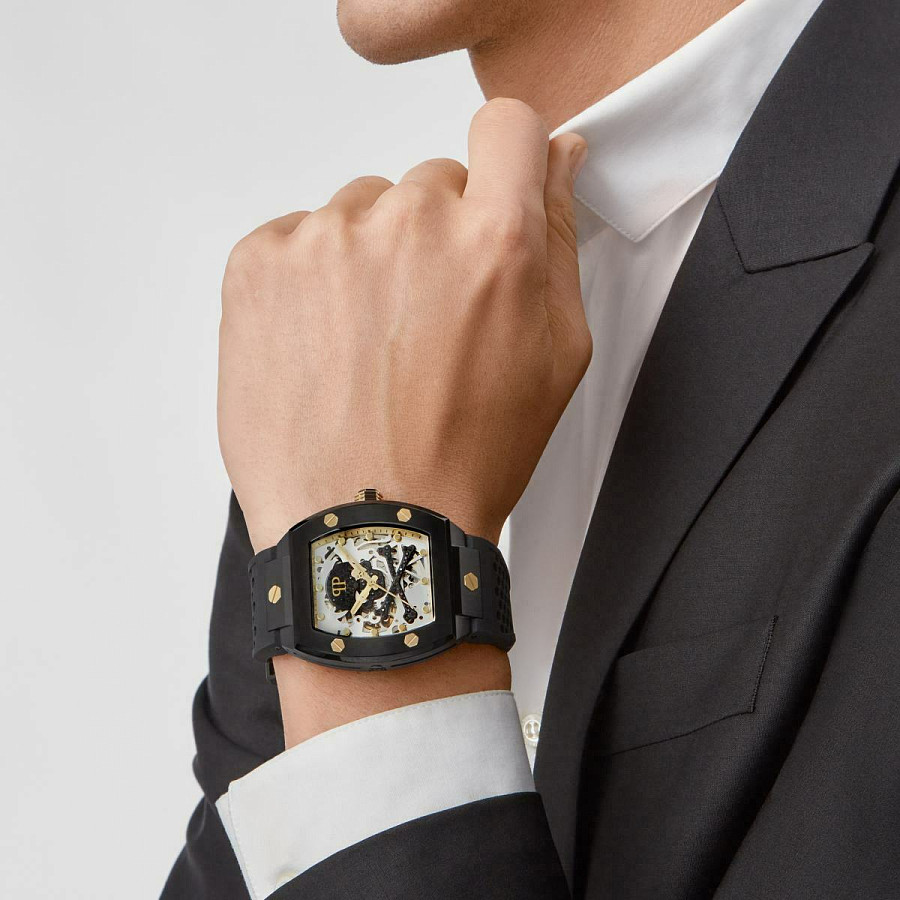 Часы Philipp Plein The Skeleton PWBAA0521 — силикон, мужские