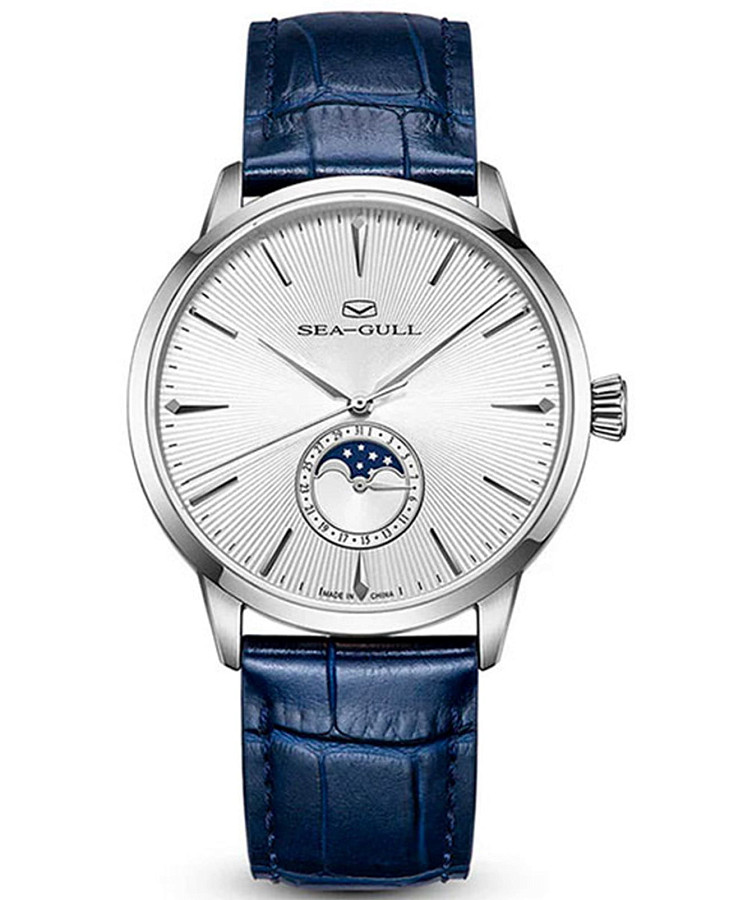 Часы Seagull Moon Phase 819.12.1135 — мужские, серебристый