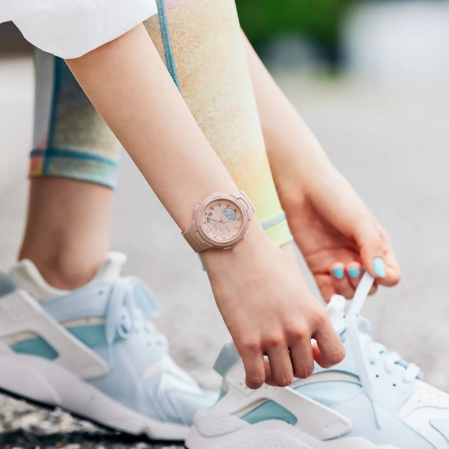 Часы Casio Baby-G BSA-B100CS-4A — кварцевые, пластик