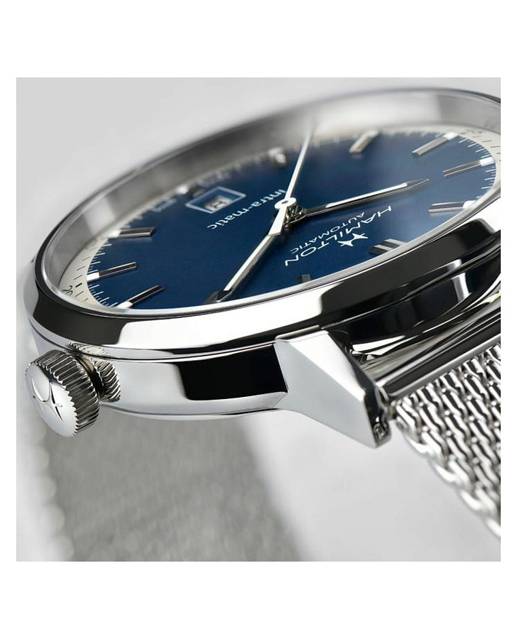Часы Hamilton American Classic Intra-Matic Auto H38425140 — механические, сталь металл