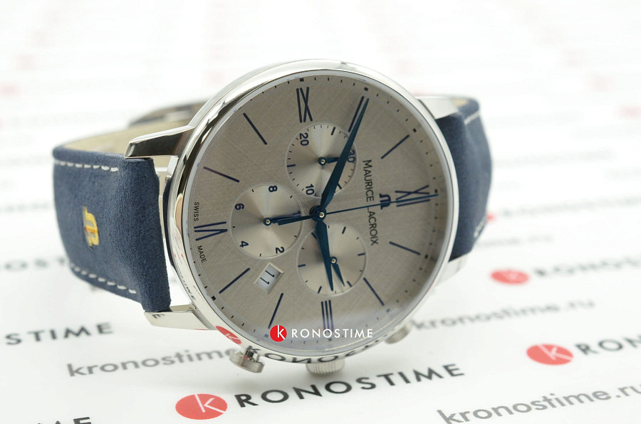 Часы Maurice Lacroix Eliros Chronograph EL1098-SS001-114-1 — кварцевые, сталь металл