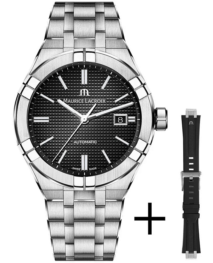 Часы Maurice Lacroix Aikon Automatic AI6008-SS00F-330-A — мужские, черный