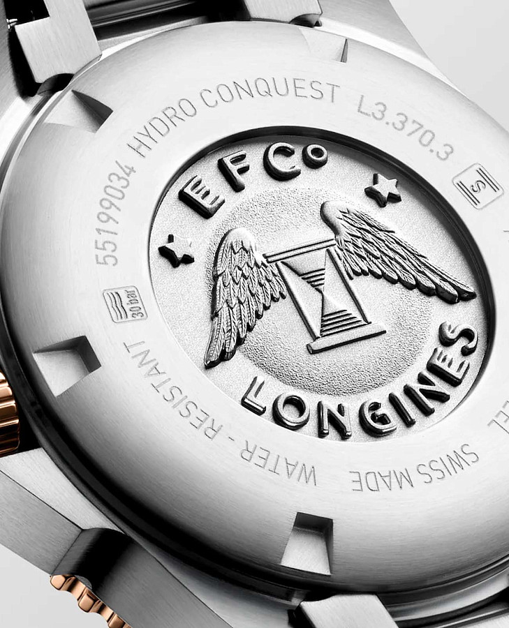 Часы Longines HydroConquest L3.370.3.89.6 — перламутровый, керамика сталь металл