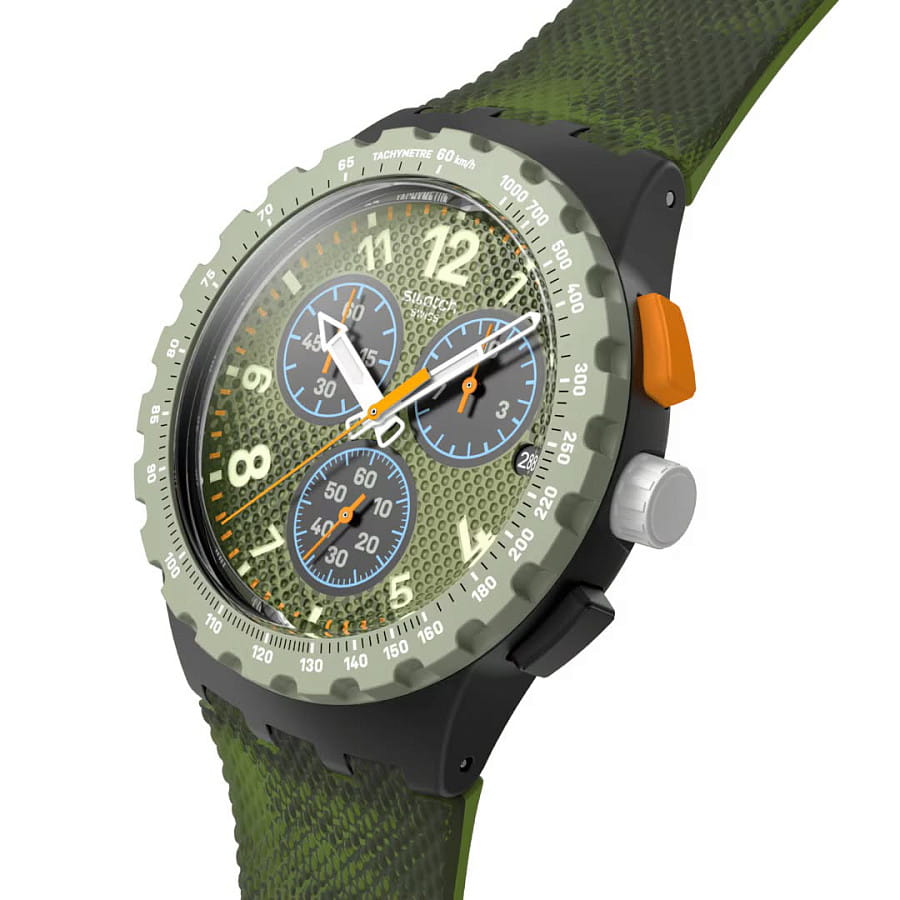 Часы Swatch Midday Camo SUSB423 — кварцевые, пластик