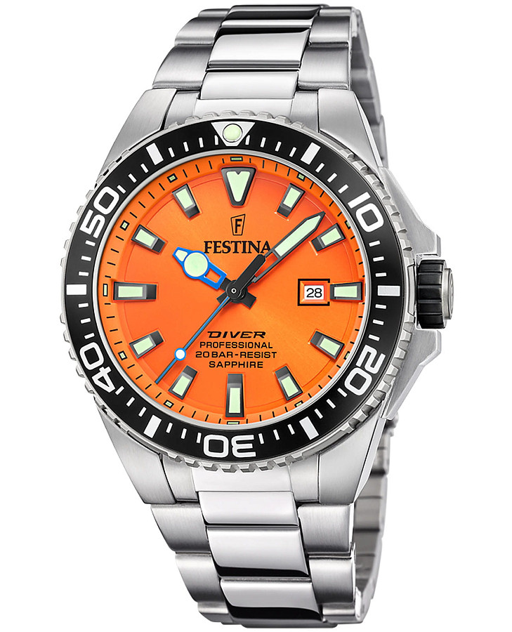 Часы Festina The Originals F20663/4 — мужские, оранжевый