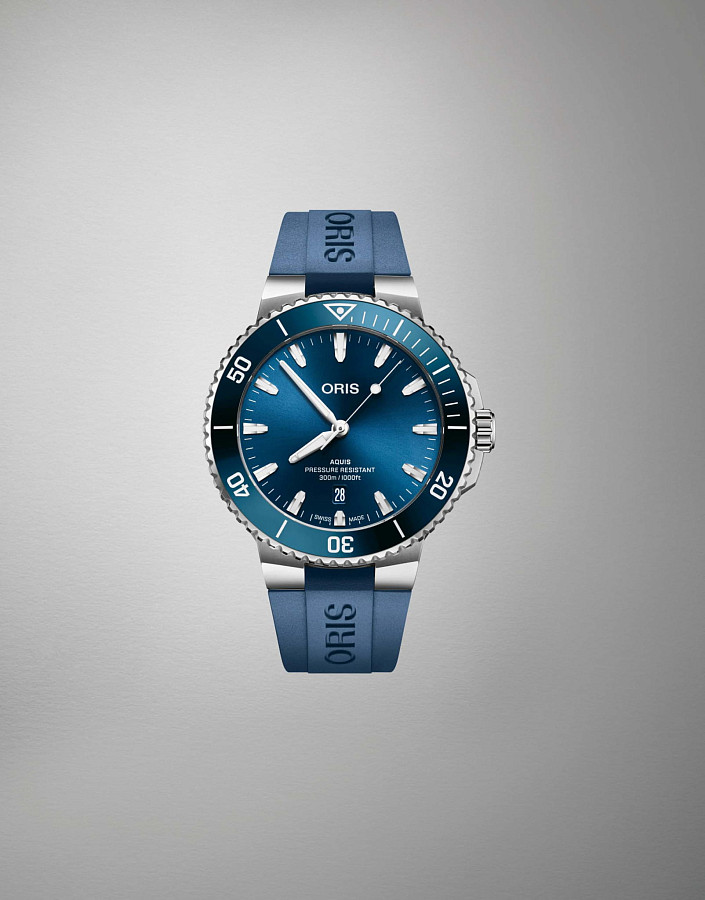 Часы Oris Aquis Date 01 733 7789 4135-07 4 23 35FC — сталь металл, Швейцария