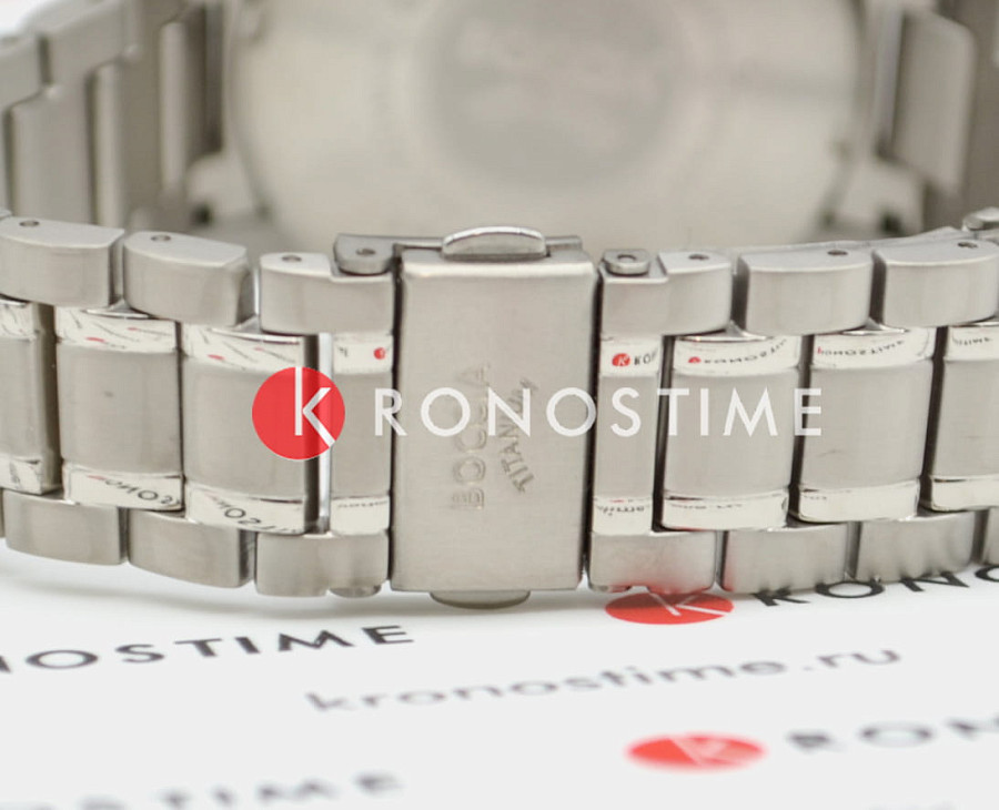 Часы Boccia Titanium Circle-Oval 3633-07 — черный, титан