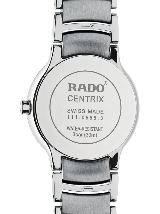 Часы Rado Centrix Diamonds R30928713 — кварцевые, сталь металл